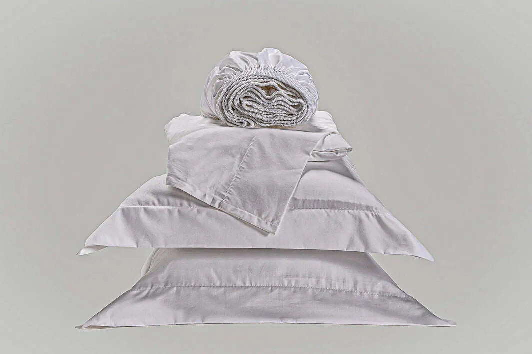 Jogo de Cama King Combo White - Fronha Faixa Cinza 6
