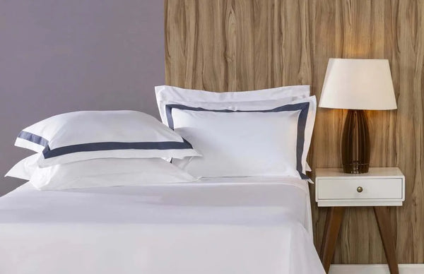 Jogo de Cama King Combo White - Fronha Faixa Safira