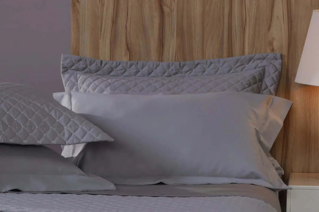 Jogo de Cama Queen Combo Platinum - Fronha Pamut Cinza 2