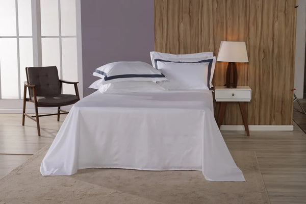 Jogo de Cama Queen Combo White - Fronha Faixa Safira